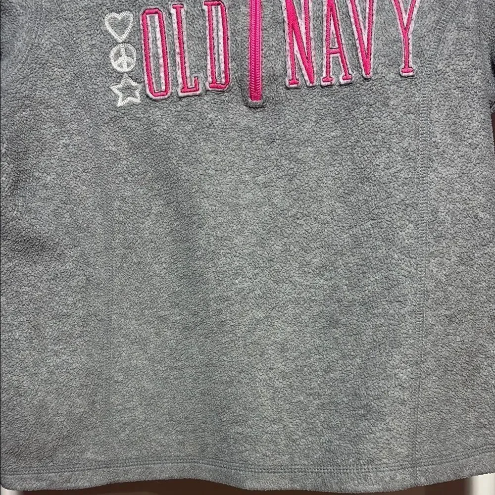 Old Navy Gray and Pink Sweatshirt Hoodie